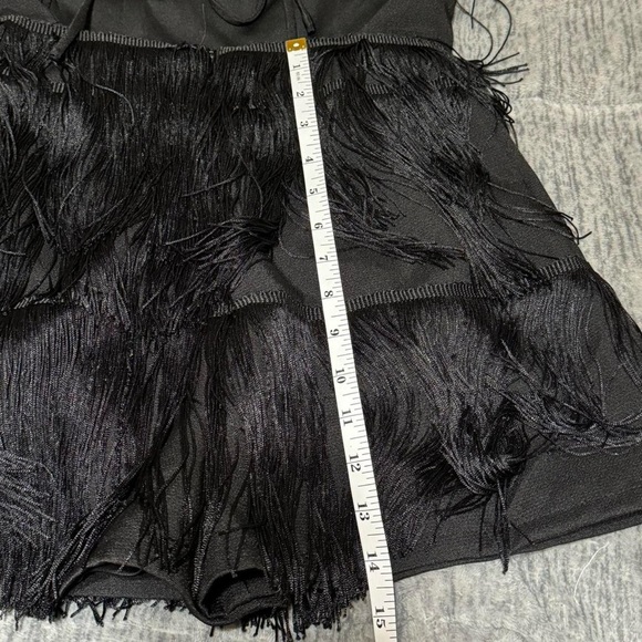 Black Fringe Romper - Picture 6 of 7